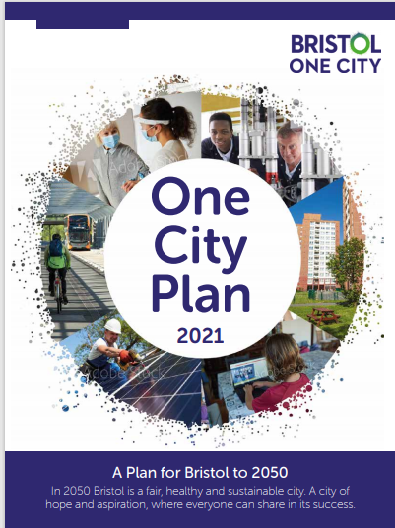 OCP 2021 Front cover of the One City Plan 2021