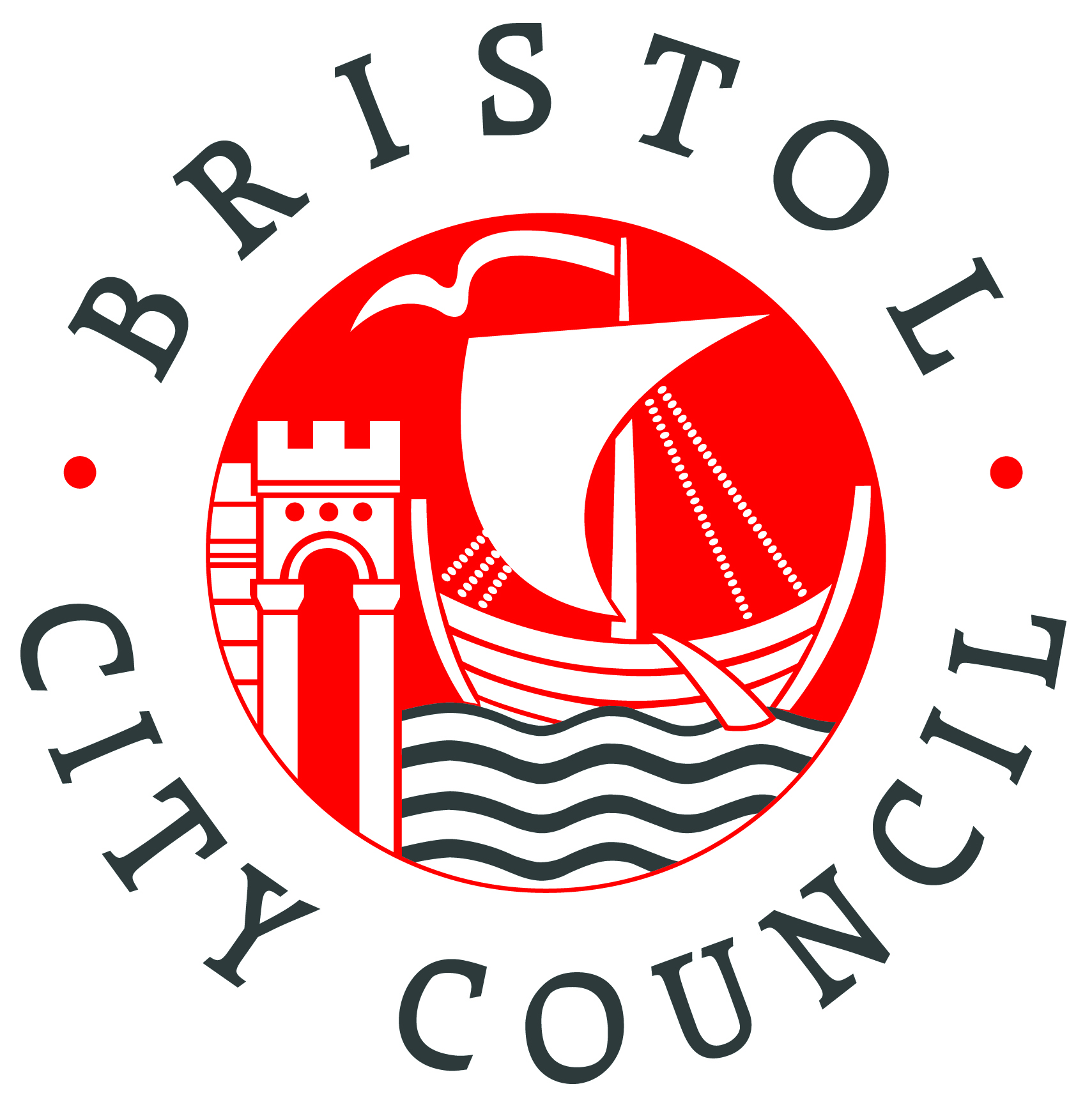 BCC logo cmyk grey text Bristol city Council Logo