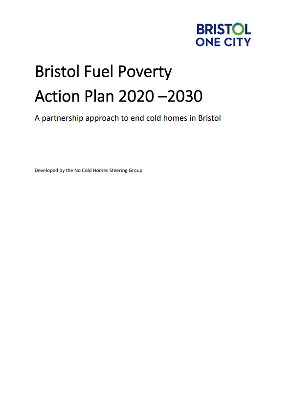 Bristol Fuel Poverty Action Plan Cover